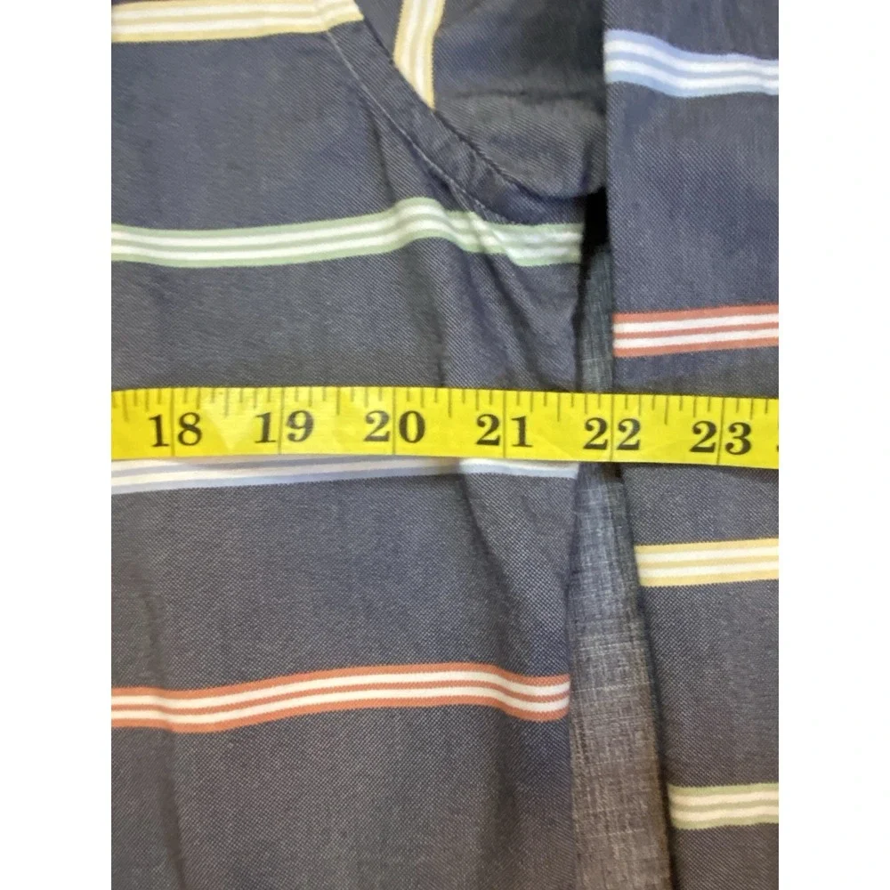 Brooks Brothers Red Fleece Extra Large XL‎ Blue Cotton Button Down Striped Shirt